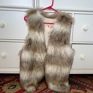 Faux fur vest